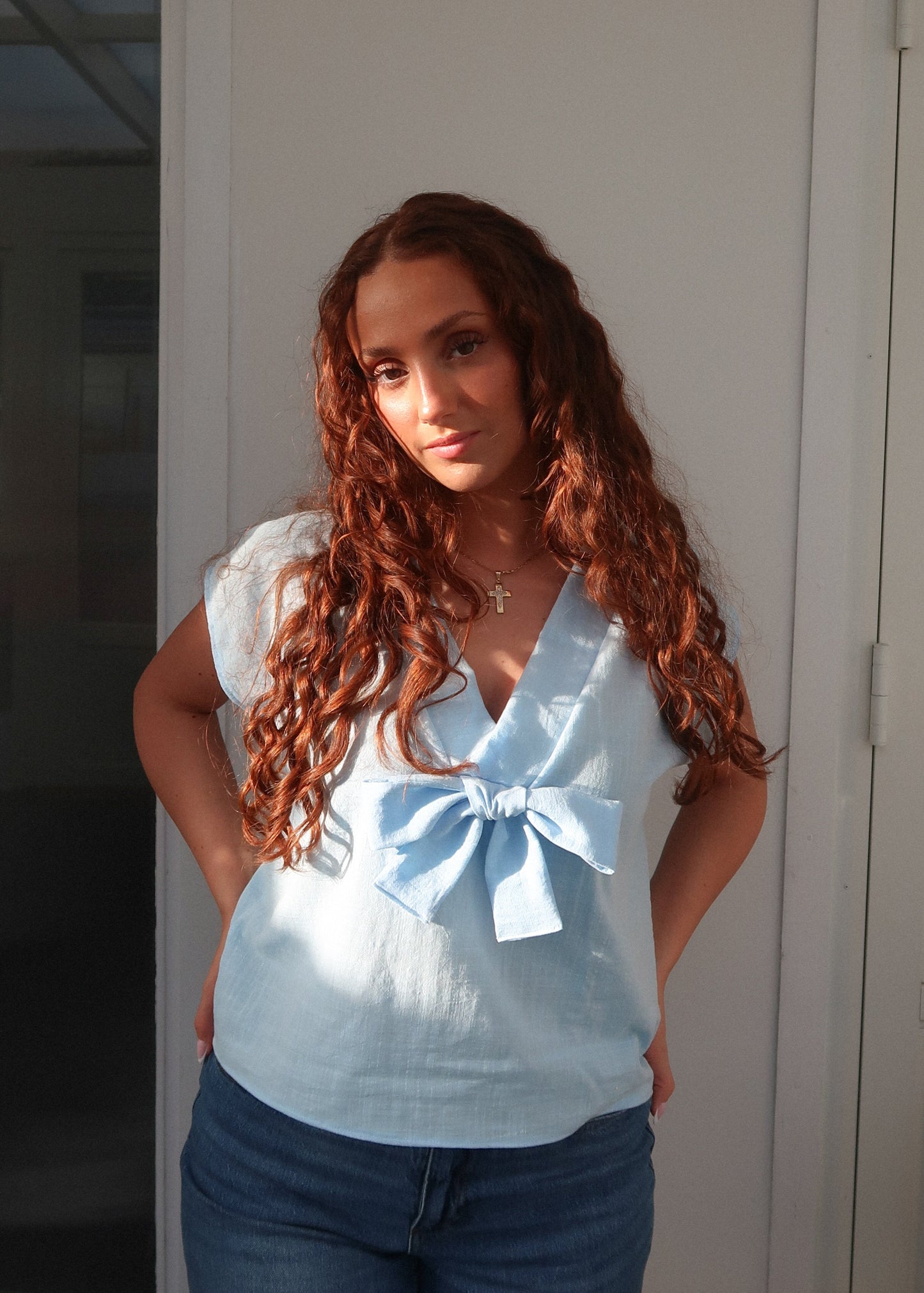 Bands Of Love Vest Baby Blue