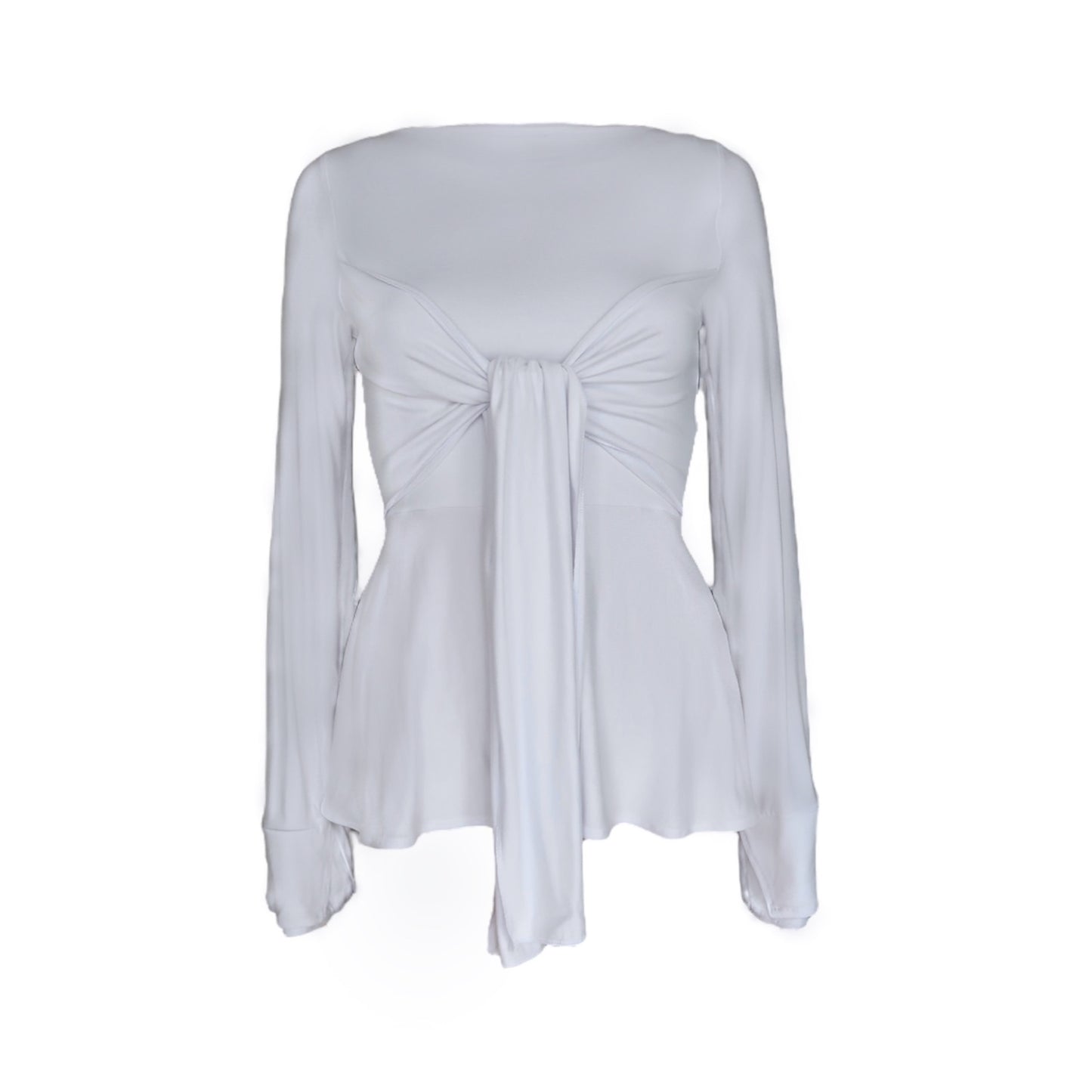 Zerah Wrap Boat Neck Blouse