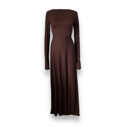 Zerah Wrap Boat Neck Maxi Dress