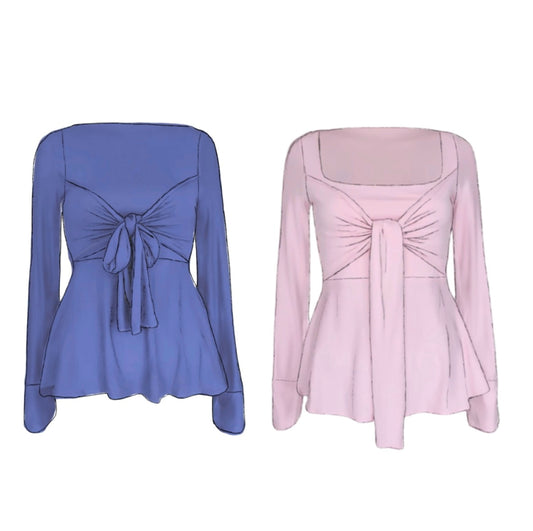 Zerah Wrap Blouse Sewing Pattern