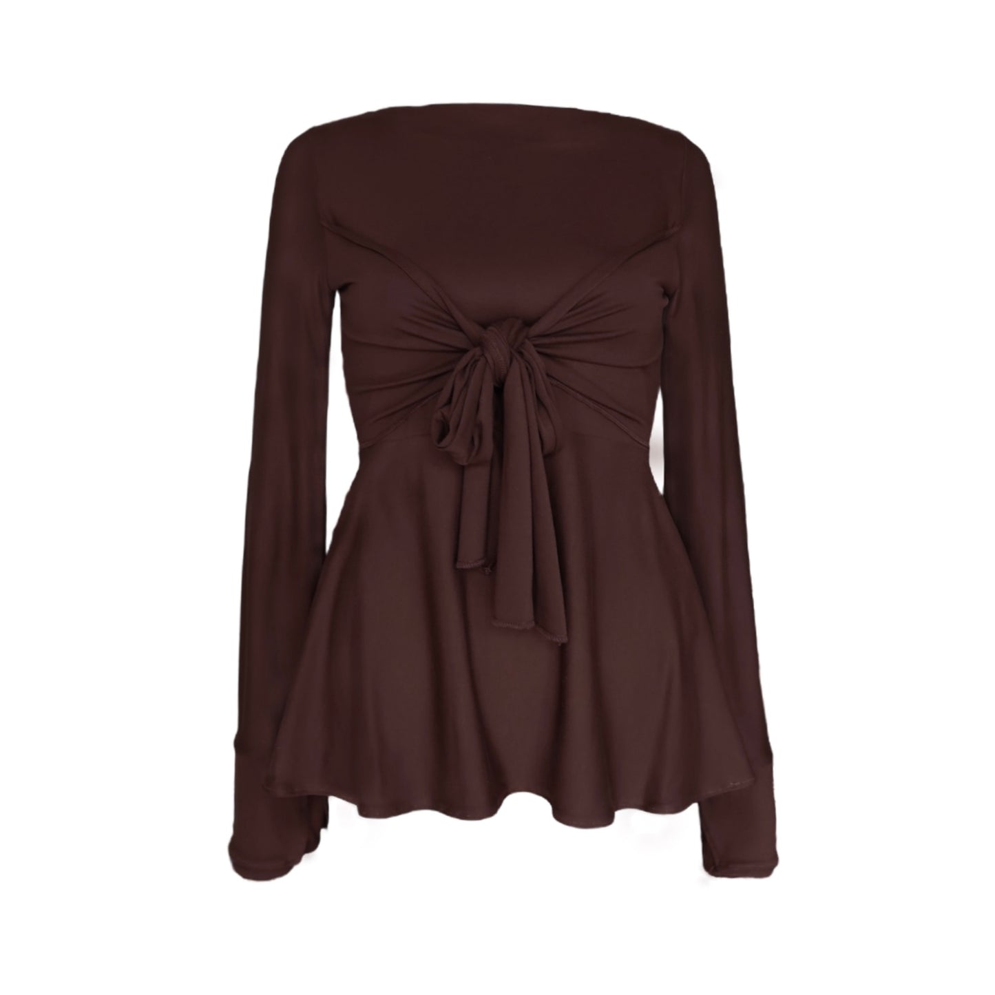 Zerah Wrap Boat Neck Blouse