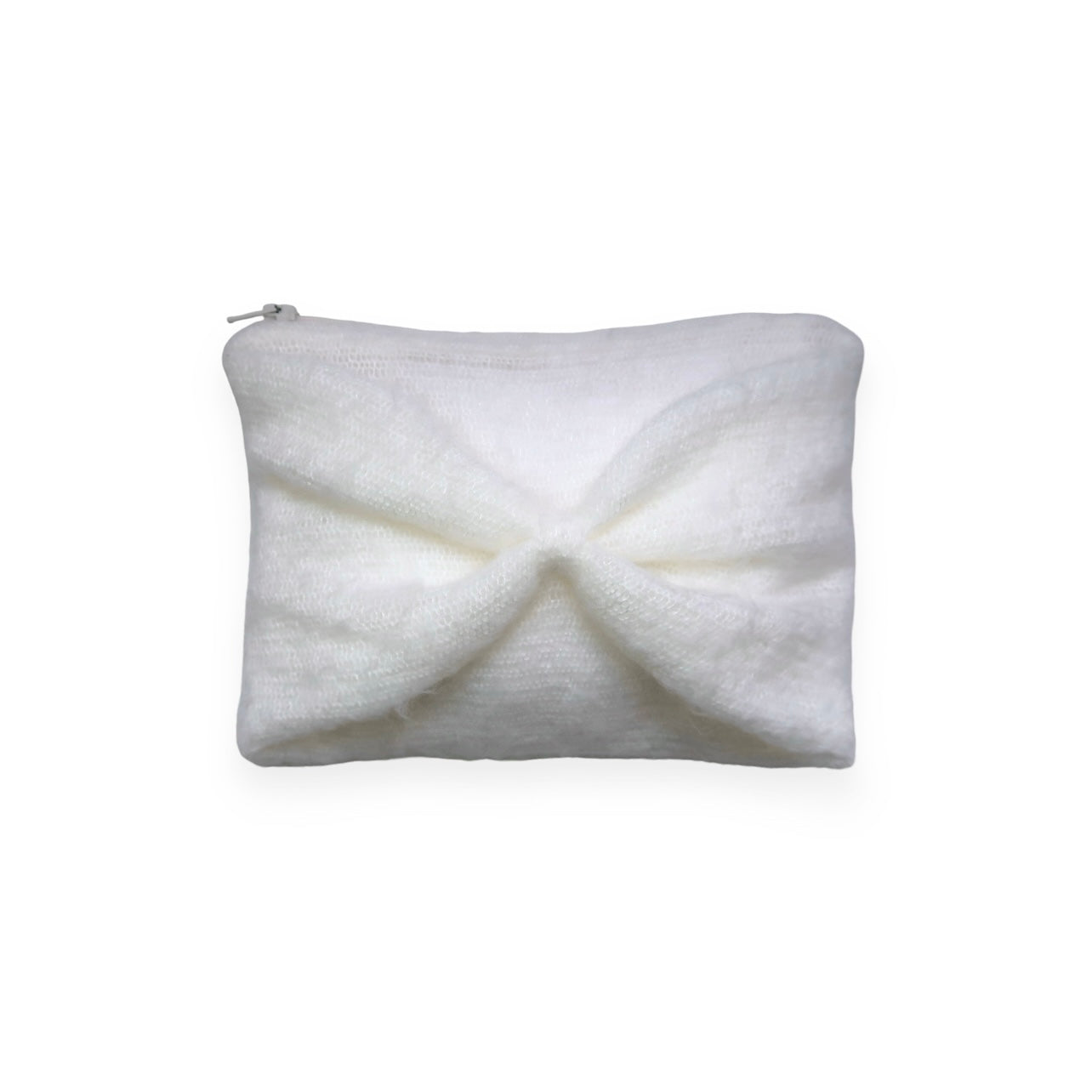 Fluffy Bow Makeup Pouch