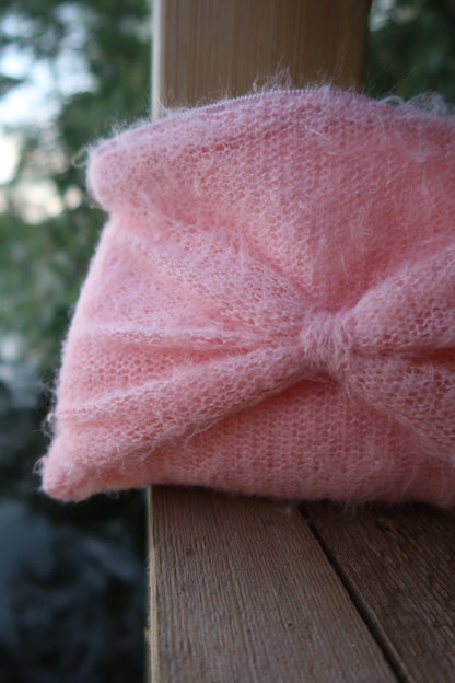 Fluffy Bow Makeup Pouch